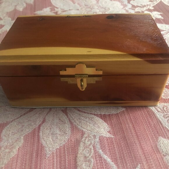 Wooden box jewelry box container storage decorative - Picture 1 of 11